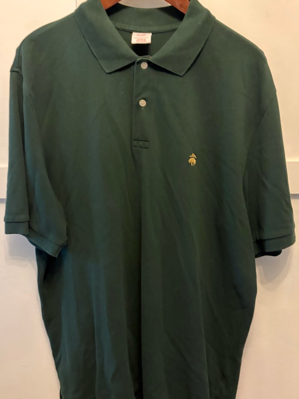 Brooks Brothers Classic Green Polo Shirt with Embroidered Logo